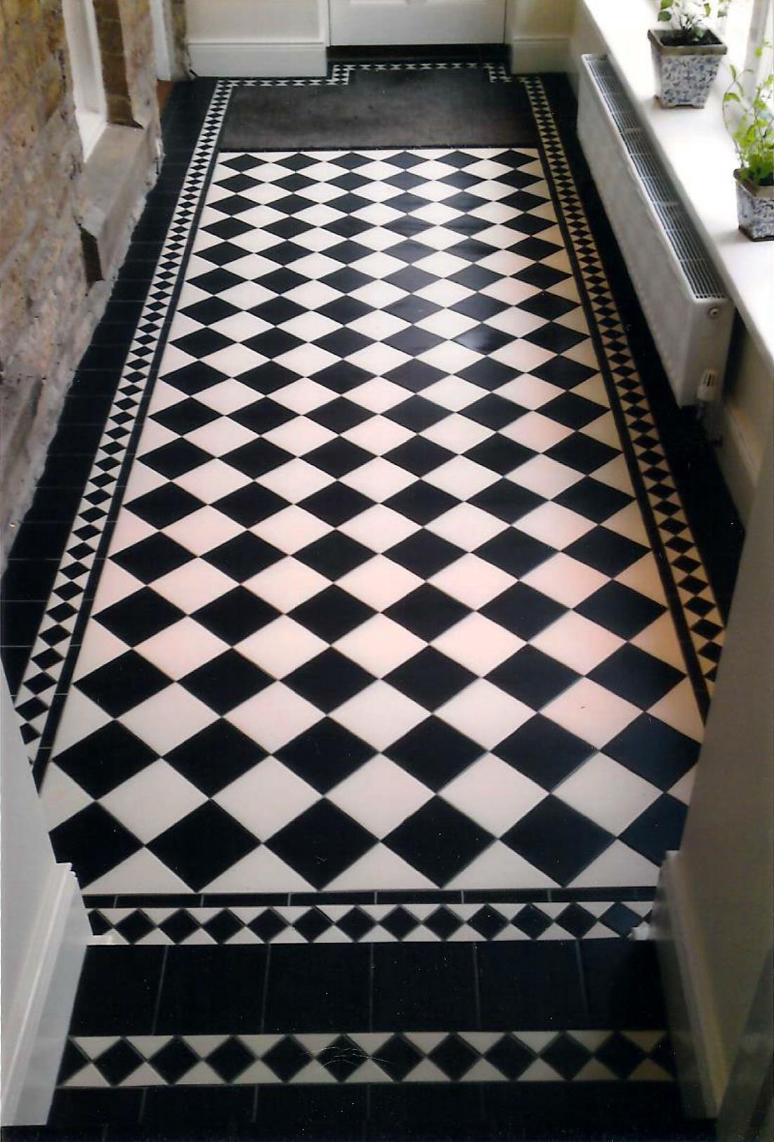 Large Black And White Floor Tiles Victorian Tiles | The Stone Tile Emporium