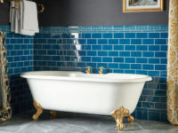 Original Style Artworks Baroque Blue Bathroom Wall Tiles