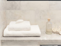 Long Island Marble Rectangular Wall Tiles In Bathroom