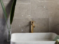 Palladio Marble Honed Wall Tiles In Bathroom