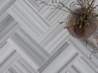 Plant On Panorama Marble Honed Brick Floor Tiles