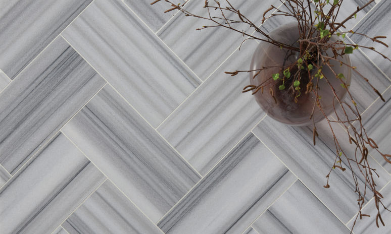 Plant On Panorama Marble Honed Brick Floor Tiles