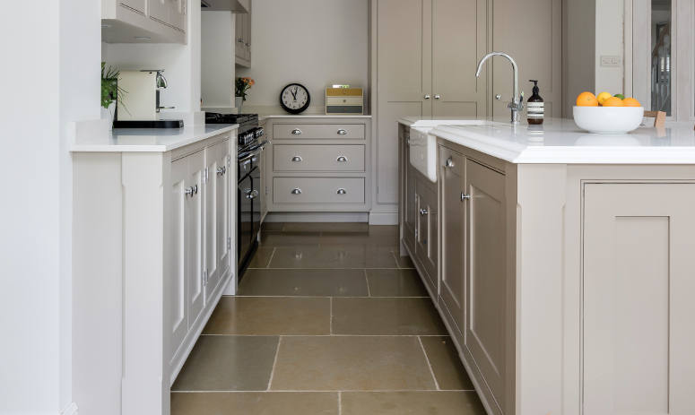 Shepton English Limestone Tiles In Kitchen